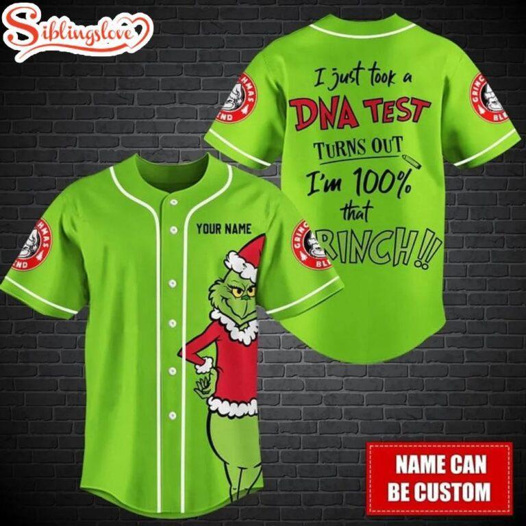 Personalized Name Funny Grenchyy Christmas Baseball Jersey, Christmas Baseball Jersey, Holiday Baseball Jersey, Festive Baseball Jersey, Christmas Sports Apparel, Xmas Gift