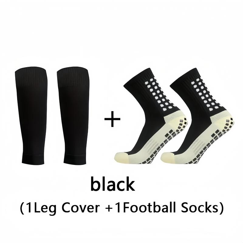 2 pairs of grip sports socks, benchmarking against football, basketball, running, rugby, anti slip and shock-absorbing sports socks