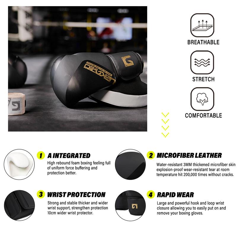 Boxing Gloves Men Women, Pro Training Sparring, Maya Hide Leather Muay Thai MMA Kickboxing, Adult Heavy Punching Bag Gloves Mitts Focus Pad Workout,