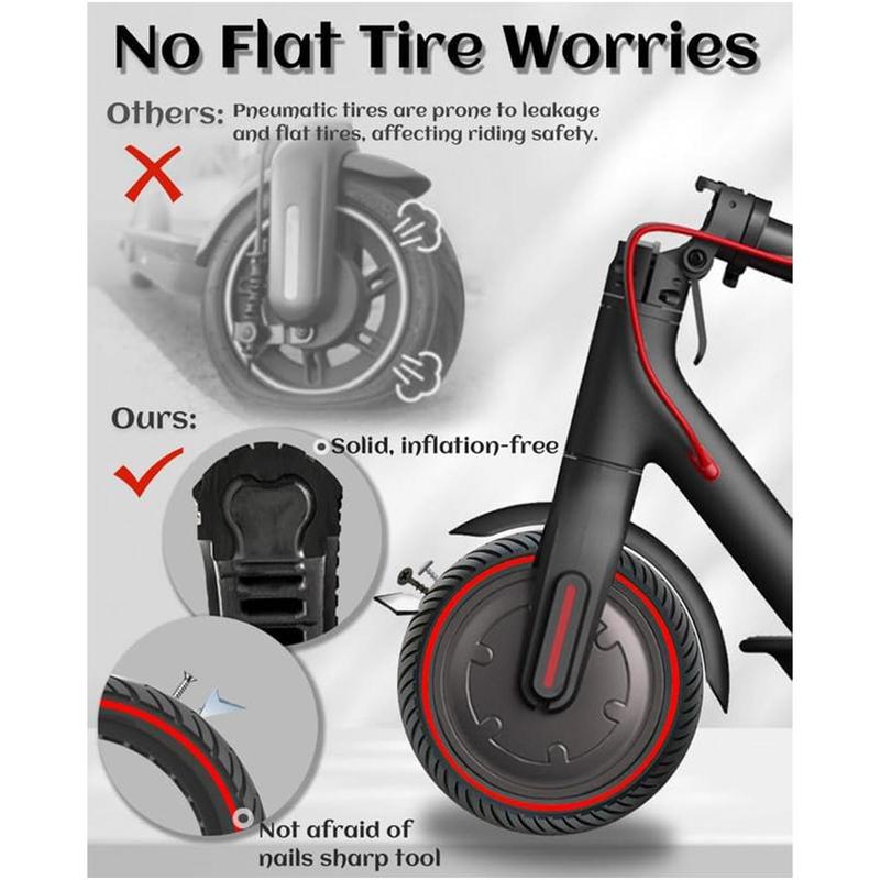 Electric Scooter Tire, 1 Count Anti-explosion Replacement Wheel, Non-slip Scooter Accessories for Outdoor