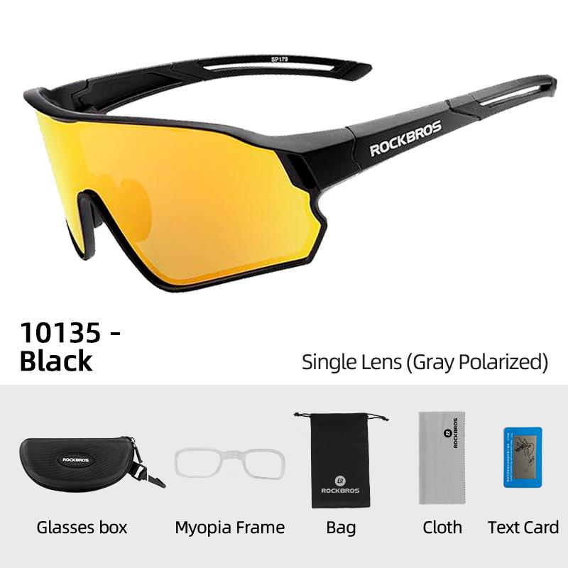 ROCKBROS Sports Polarized Sunglasses UV400 Dazzle Photographic Lenses Outdoor Sports Sunglasses Rimless Windproof and Dustproof Glasses Cycling Fishing Skiing Goggles