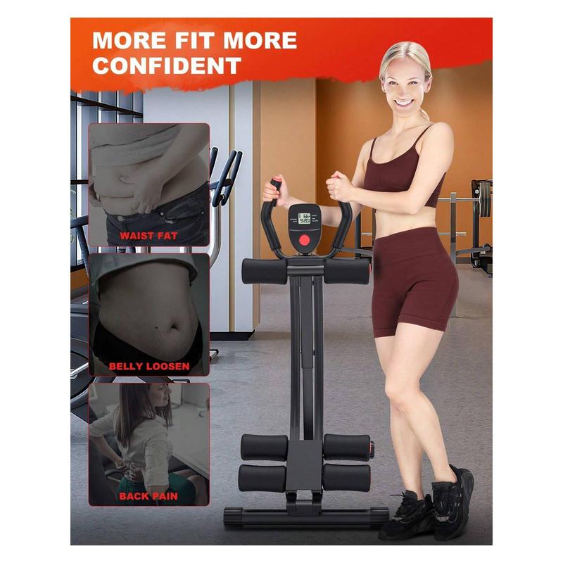 Ab Workout Equipment, Ab Machine For Home Gym, Height Adjustable Ab Trainer, Foldable Fitness Equipment, Abdominal Trainers Ab Workout Machine