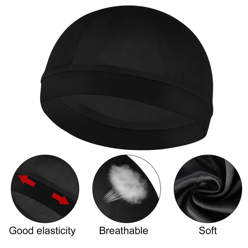 Silky Smooth Durag Bonnet Turban for Sleep, Durags Wave Caps Helmet Liner Cap Running Beanie Cycling Skull Cap for Men Women