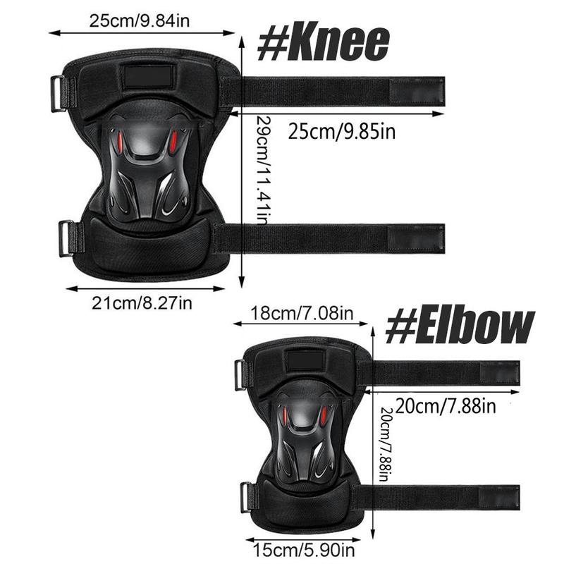 Adult Knee & Elbow Pad, 1 Pair Sports Knee Pad, Knee & Elbow Protector for Roller Skating Skateboarding, Protective Gear for Men & Women, Knee Pad for Cycling