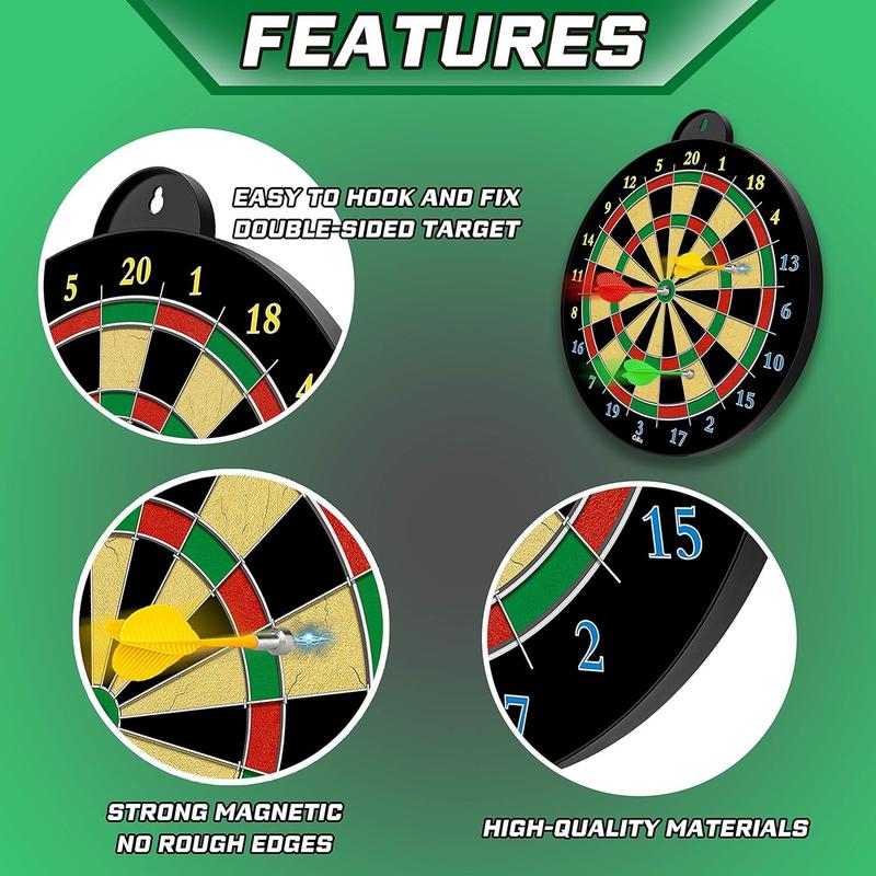 Magnetic Dart Board - 12pcs Magnetic Darts - Excellent Indoor Game and Party Games - Gifts for Boy, Girls