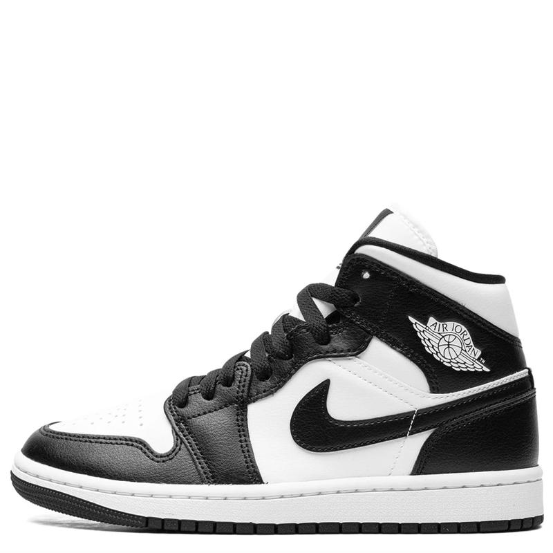 Nike Air Jordan 1 Mid Panda White Black DV0991-101 Womens Fashion Sneakers New