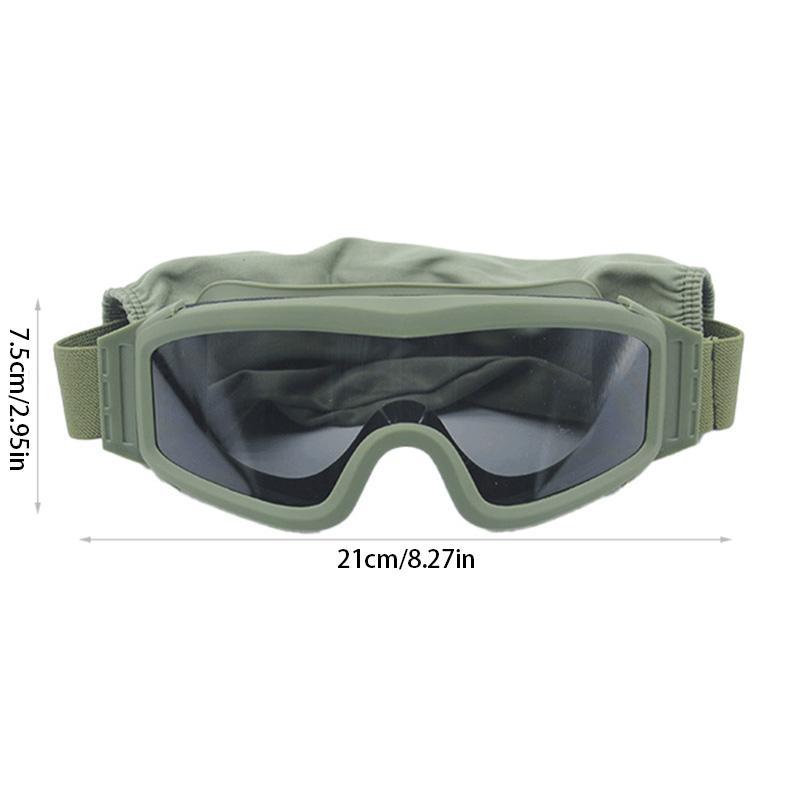 Tactical Goggles, 1 3pcs Anti-impact Windproof Cycling Goggles, Trendy Multi-purpose Goggles, Outdoor Cycling Accessories for Men & Women