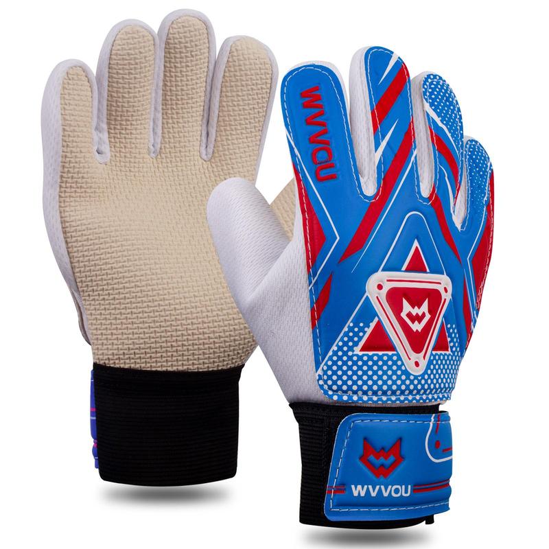 Youth Goalkeeper Gloves, 1 Pair Double Protection Anti-slip Embossed Goalkeeper Gloves, Football Sports Gloves, Eid al-Adha