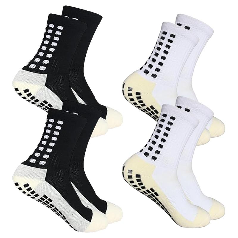 Men's Soccer Socks Grip Pads Non Slip Football Baseball Soccer Socks Women Anti Slip Yoga Fitness Socks for Girls