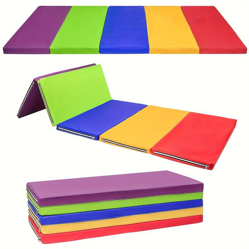 Extra Thick Foldable Tumbling Mat - High-Density Tear-Resistant Gymnastics Mat for Tumbling and Gymnastics - Durable, Portable, and Space-Saving Design for Home, Gym, or Outdoor Use