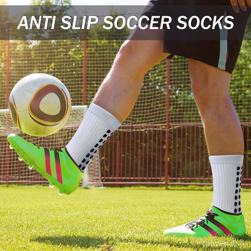 Men's Soccer Socks Grip Pads Non Slip Football Baseball Soccer Socks Women Anti Slip Yoga Fitness Socks for Girls