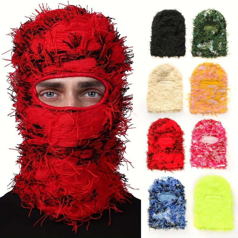 Funny Headgear Men's And Women's Knitted Hat, Camouflage Balaclava Cycling Headgear, Windproof Cold Mask Motorcycle Full Face Mask