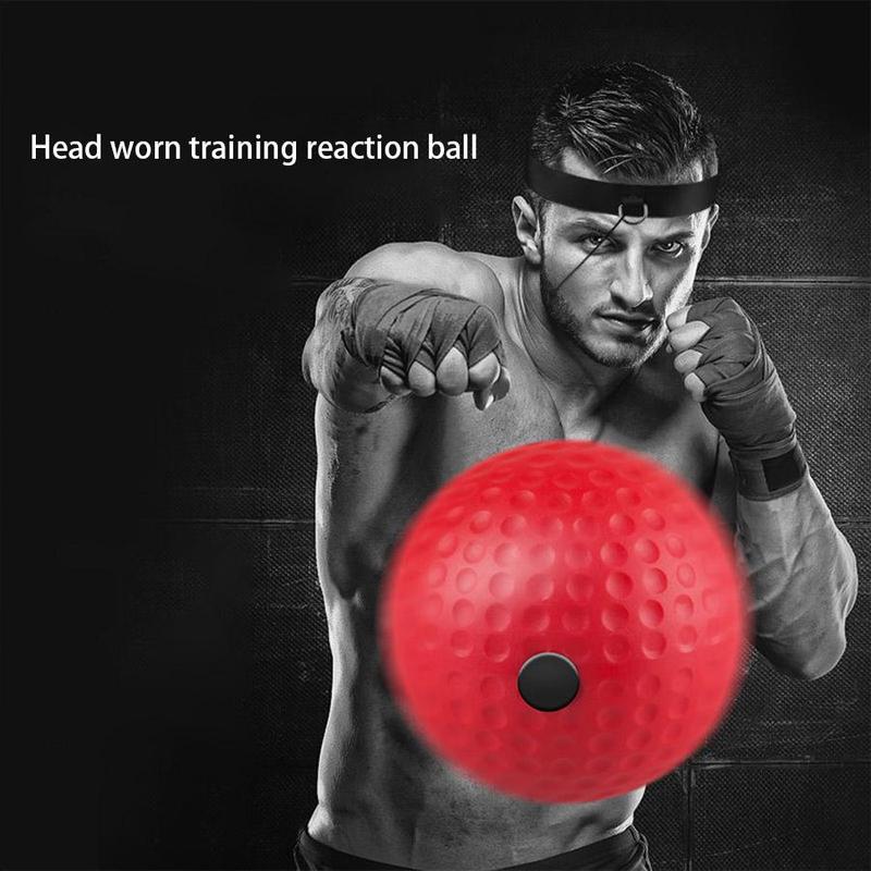 Boxing Reflector Ball, 1 Set Adjustable Headband Boxing Training Ball with 2 Counts Balls & Replacement Rope, Boxing Exerciser for Hand-eye Coordination