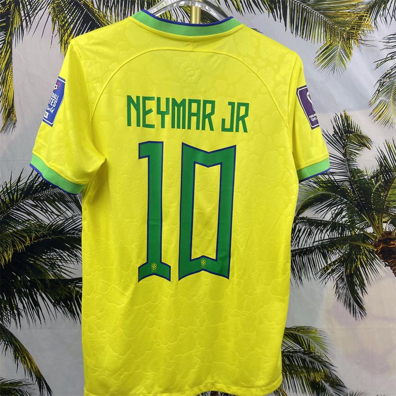 “2022 World Cup Brazil Home and Away No. 10 Neymar Jersey.”