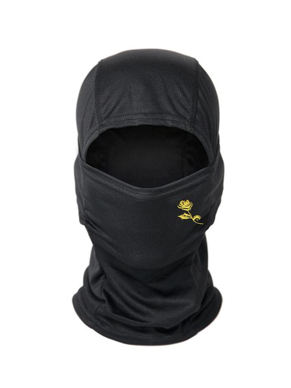 Basic Rose Pattern Breathable Comfortable Sports Balaclava Face Mask for Men & Women, Outdoor Cycling Sun Protection Hat for Street, Skiing, Dirt Bike Gear