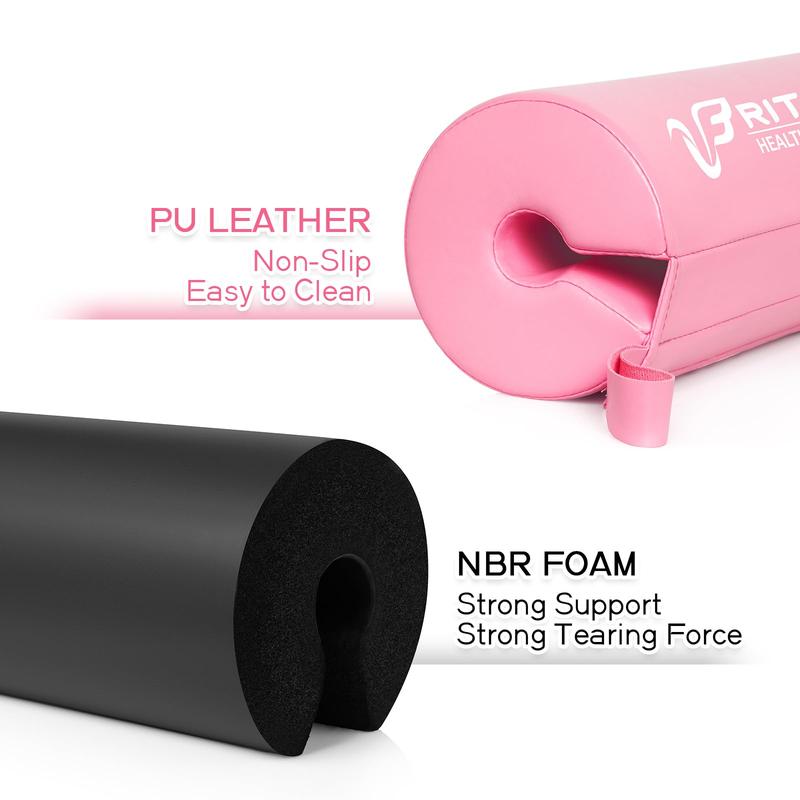 RitFit Pink Hip Thrust Pad Barbell Pad,Thick Protective Non Slip Pad Covered with PU Leather for Bench Press, Weightlifting, Hip Thrust, Glute Bridge, for fitness Women Preferred Olympic Barbell