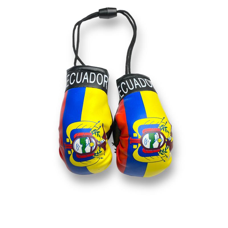 Mini Boxing Gloves with Country Flag - Ideal for Displaying as Car Rearview Mirror Mini Banner