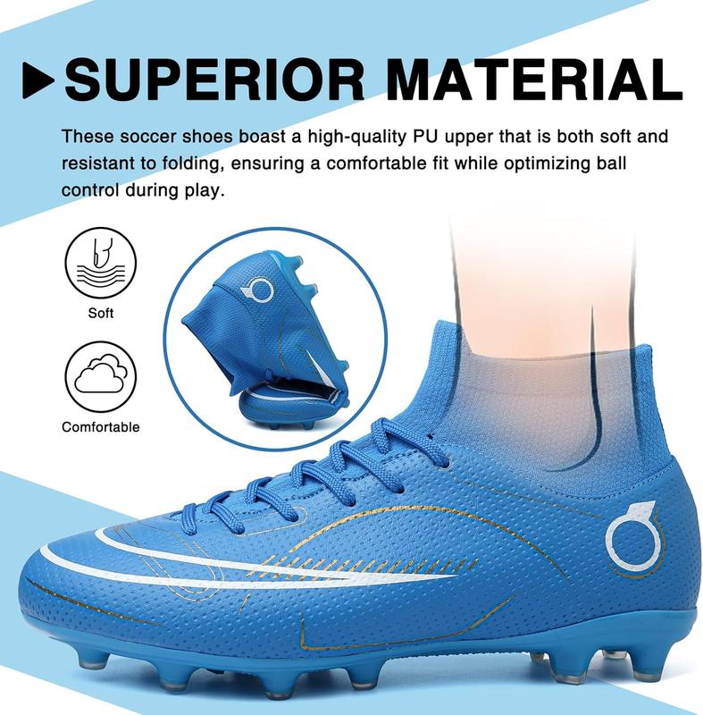 Soccer Cleats Men Women Football Shoes for Big Boy AG TF