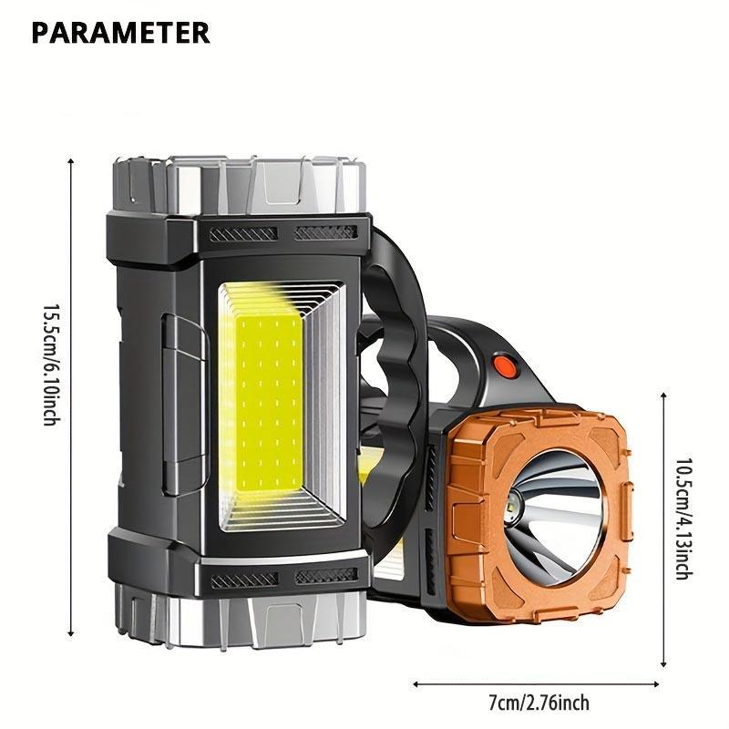 Fast Solar USB Charging LED Camping Light, Waterproof Flashlight, Adjustable Modes, Suitable for Outdoor Travel - Night Walking, Hiking, Fishing and Camping