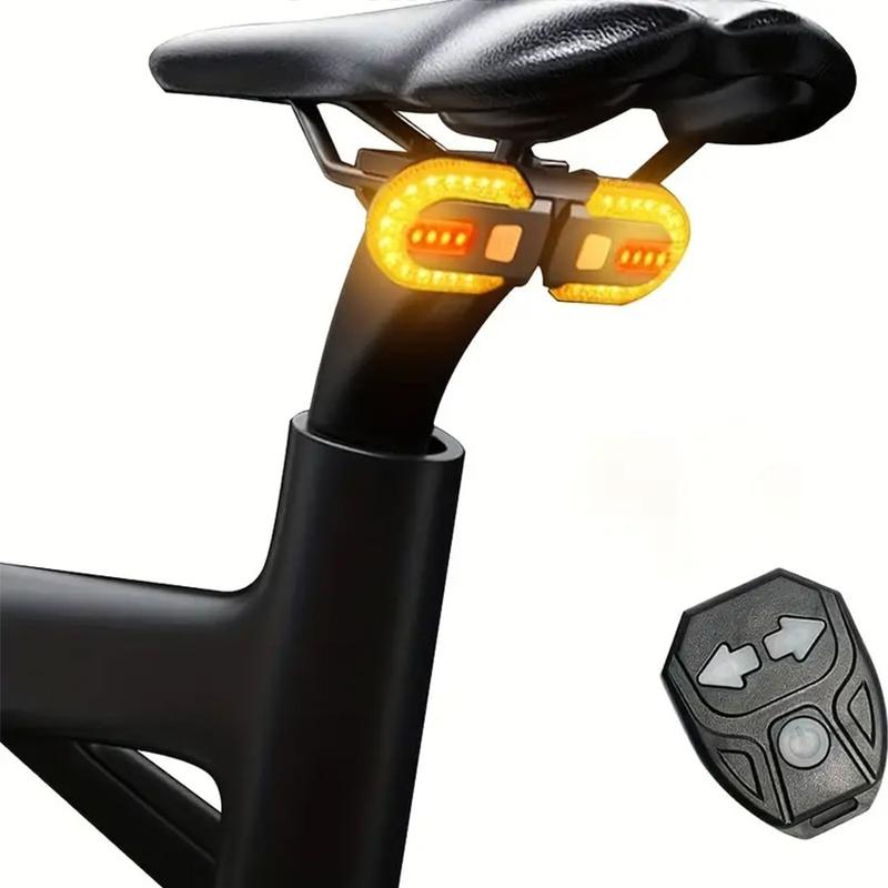 Bicycle Turn Signal, Bright Bicycle Rear Light, Wireless Remote Control Bike Rear Light, USB Rechargeable LED Mountain Bike Flashlight, Suitable For Bicycle & Scooter