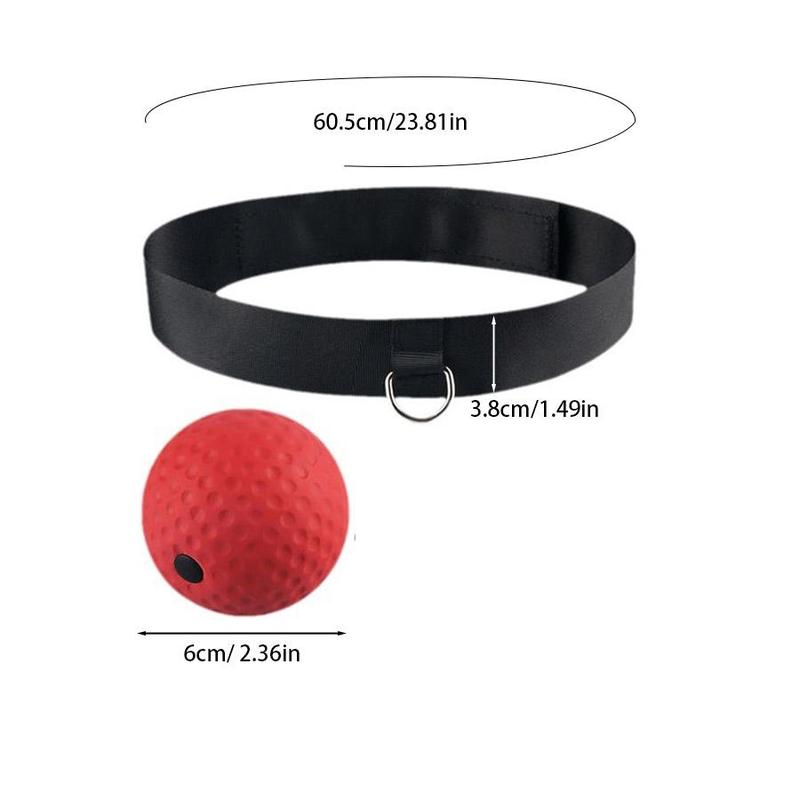 Boxing Reflector Ball, 1 Set Adjustable Headband Boxing Training Ball with 2 Counts Balls & Replacement Rope, Boxing Exerciser for Hand-eye Coordination