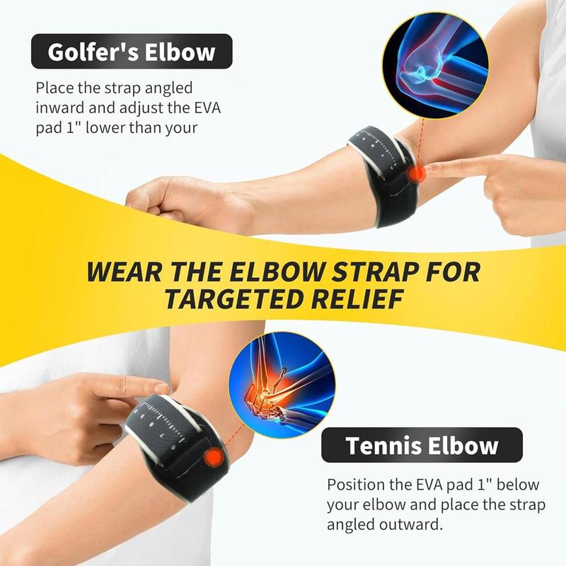 Adjustable Elbow Wrap, 1 Count Elbow Support for Men & Women, Elbow Protector for Baseball, Badminton, Tennis, Golf, Sports & Outdoor Accessories