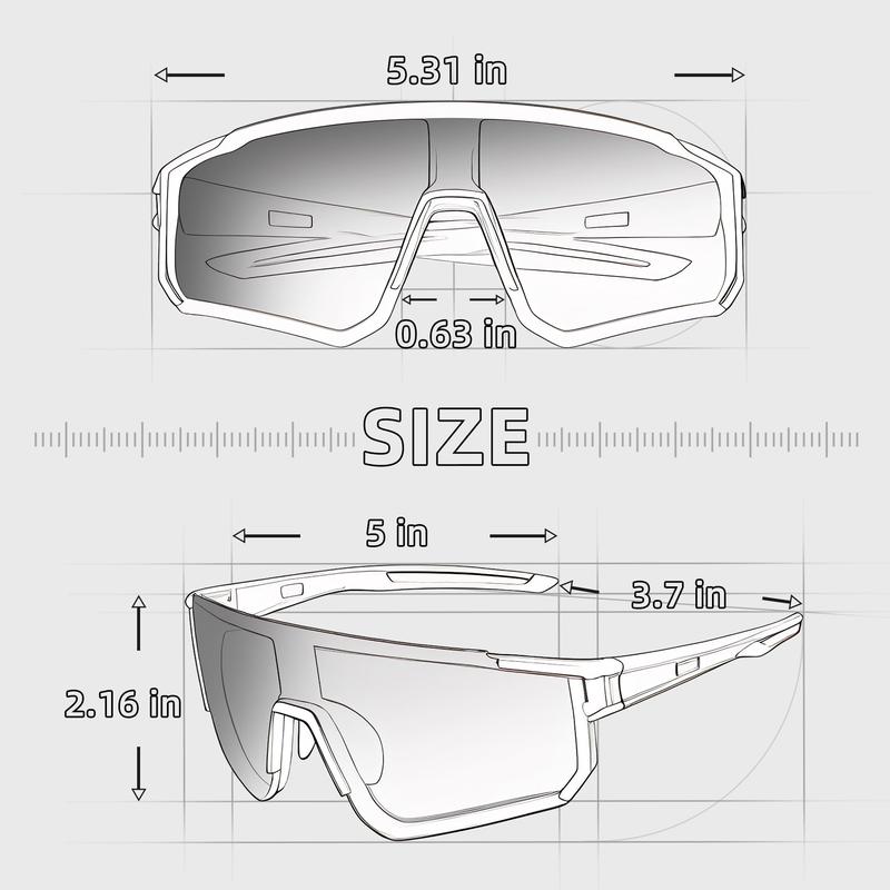 Polarized Cycling Sunglasses UV400 Protection Mens Women Mountain Bike Sports Goggles 2 pack 920-C protección  uv safety  sunglasses