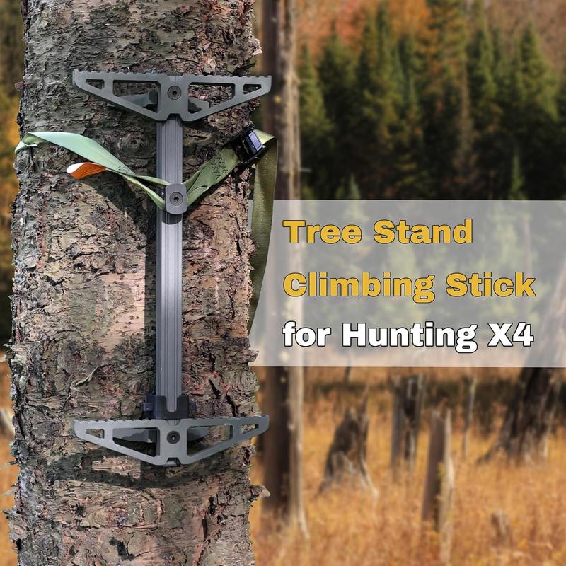 Tomaki Climbing Sticks, Non-Slip Tree Step Tree Climbing Sticks for Hunting, Lightweight Aluminum Hunting Climbing Steps, Climbing Stick for Tree Stand-4 Packs