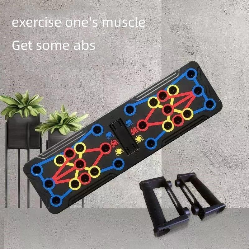 Multi-Function Foldable Push-Up Board 14 in 1 Fitness Workout Train Gym Muscle Strength  Exercise Pushups Training Portable Equipment Home Workouts