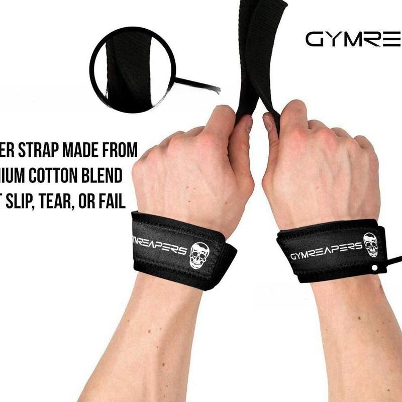 Weightlifting Wrist Straps, 2 Counts set Durable Wrist Straps with Thickened Pads, Sports Wristbands for Bodybuilding, Strength Training, Exercise Equipment