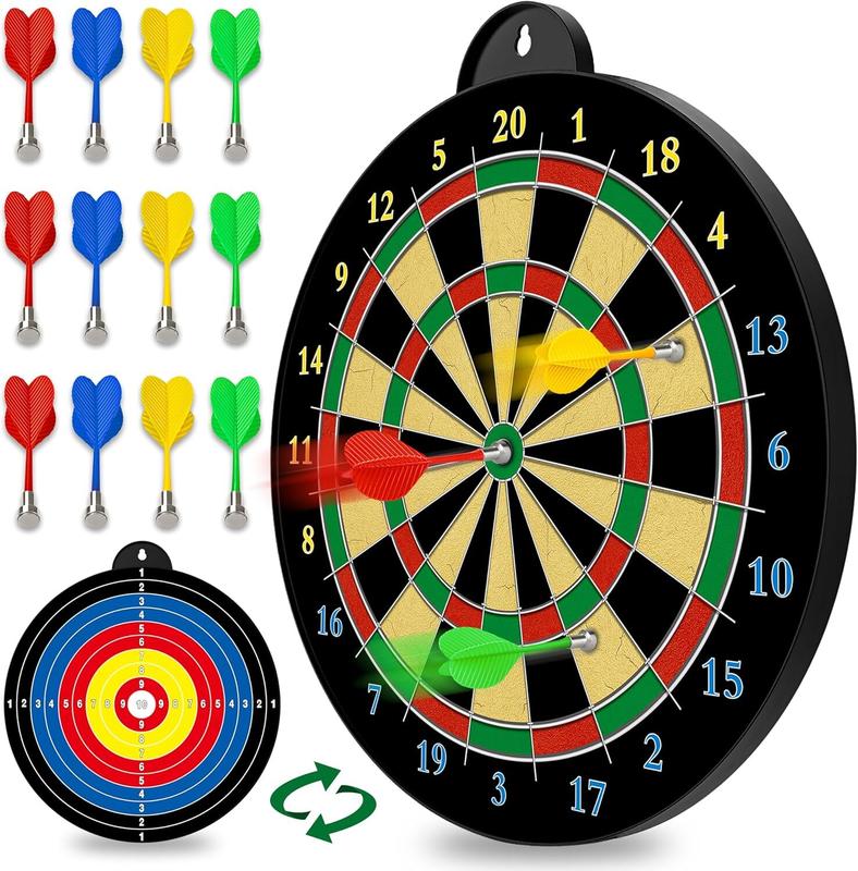 Magnetic Dart Board - 12pcs Magnetic Darts - Excellent Indoor Game and Party Games - Gifts for Boy, Girls