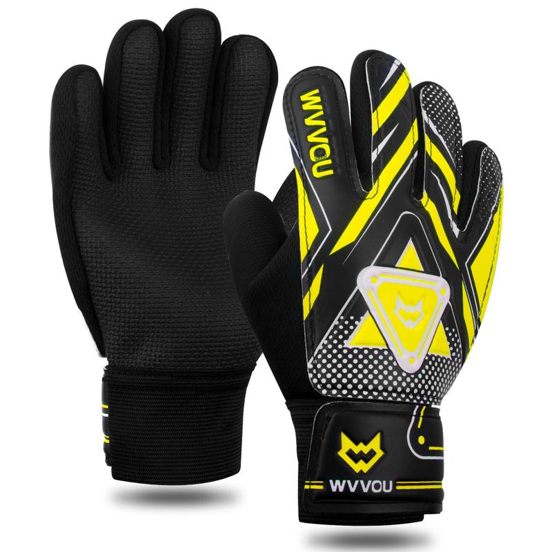 Youth Goalkeeper Gloves, 1 Pair Double Protection Anti-slip Embossed Goalkeeper Gloves, Football Sports Gloves, Eid al-Adha