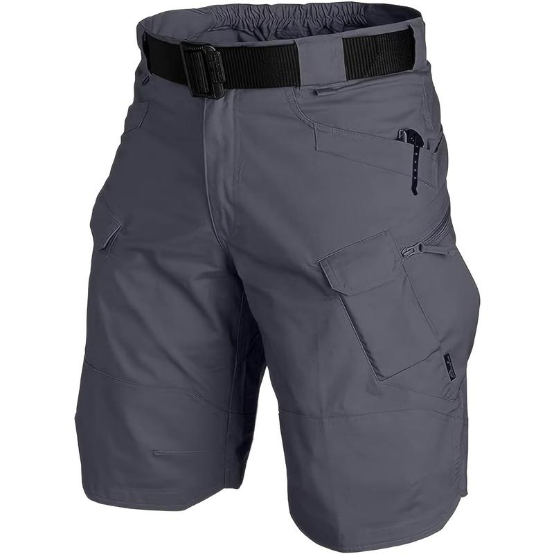 New-Tactical Multi-Pocket Cargo Shorts - Lightweight, Quick-Dry, Breathable, Water-Resistant, Adjustable Waistband, Zipper Closures for Outdoor Hiking, Fishing, Combat, Casual Work