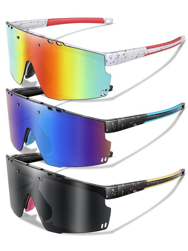 Unisex's Flip-Up Sports Sunglasses, Sporty Outdoor Eyewear for Cycling, Running, Fishing, Driving, Sports Eyewear for Men & Women