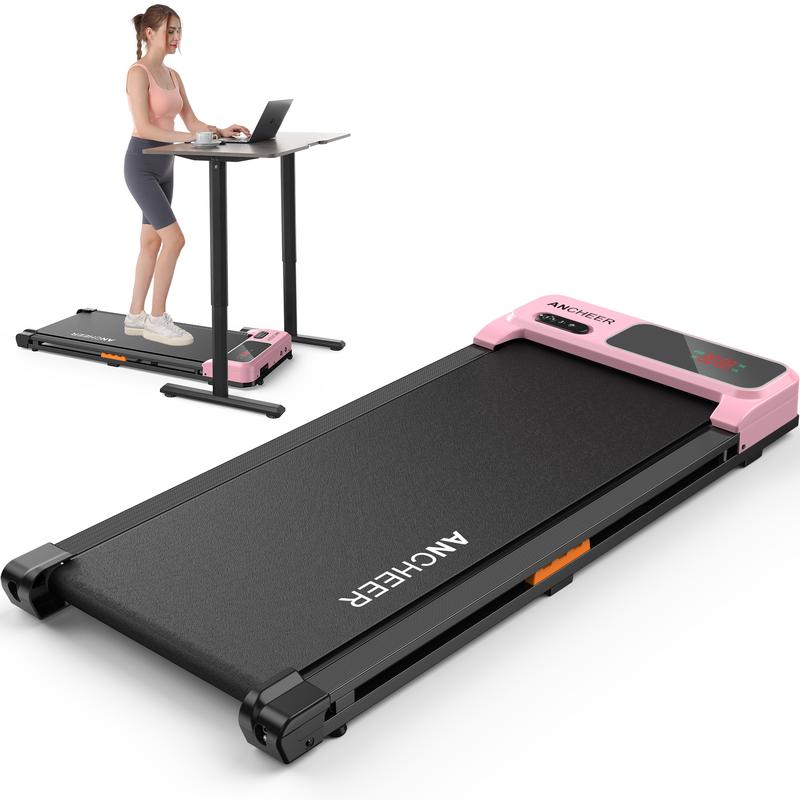 Ancheer-6000 five-color young fashion under the table walking mat treadmill, portable family treadmill with LED display  remote control