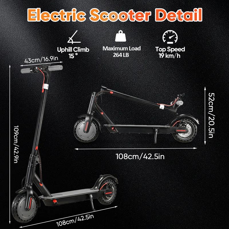 Garmee Electric Scooter Adults - Max 30-35 Miles Range & 19MPH Speed E-Scooter, Powerful 350W Scooter, Folding Scooters with 8.5