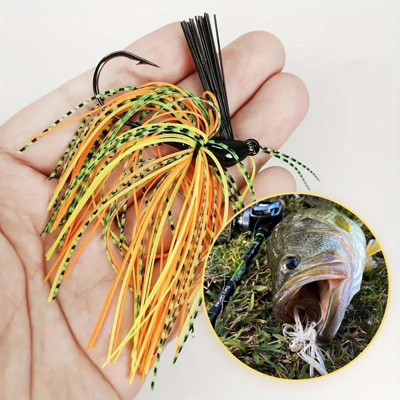 Fishing Lure with Hook, 1 8 Counts Artificial Fishing Bait with Box, Durable Fishing Accessories for Outdoor Fishing