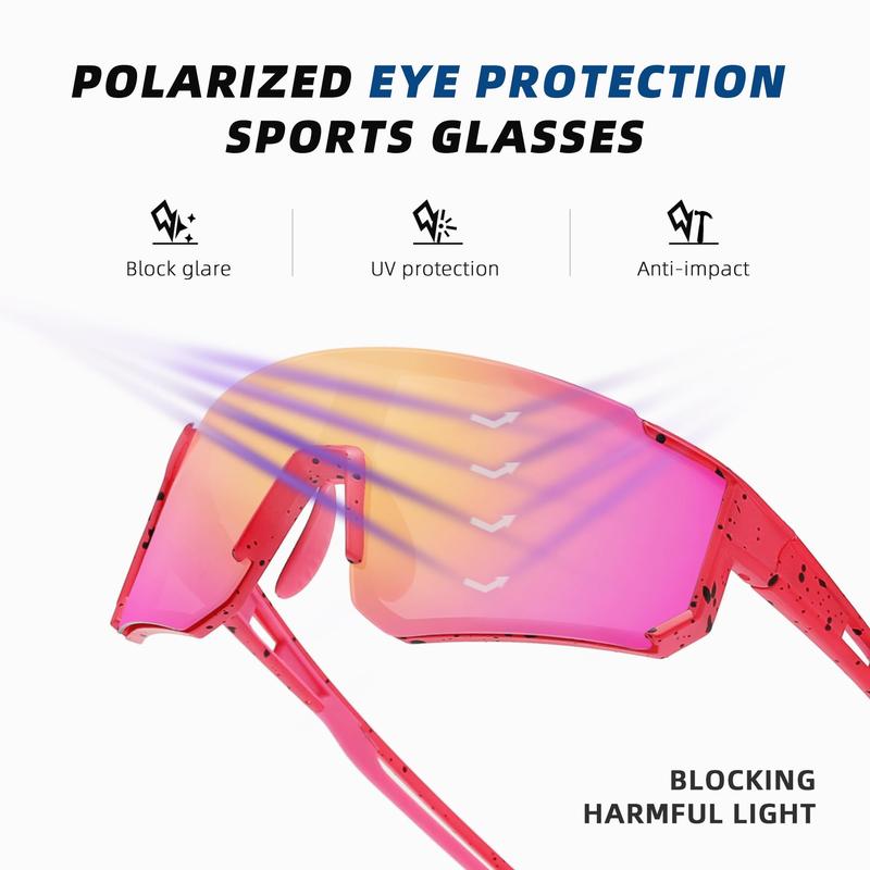 Polarized Cycling Sunglasses UV400 Protection Mens Women Mountain Bike Sports Goggles 2 pack 920-C protección  uv safety  sunglasses