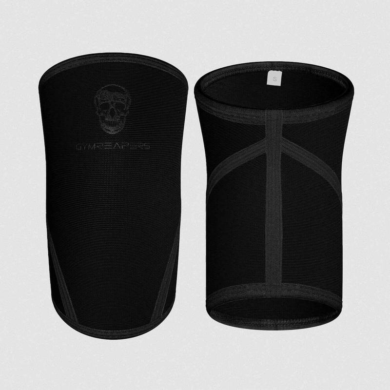 High-Quality Knee Sleeves for Lifting - Gymreapers 7MM - Black Black