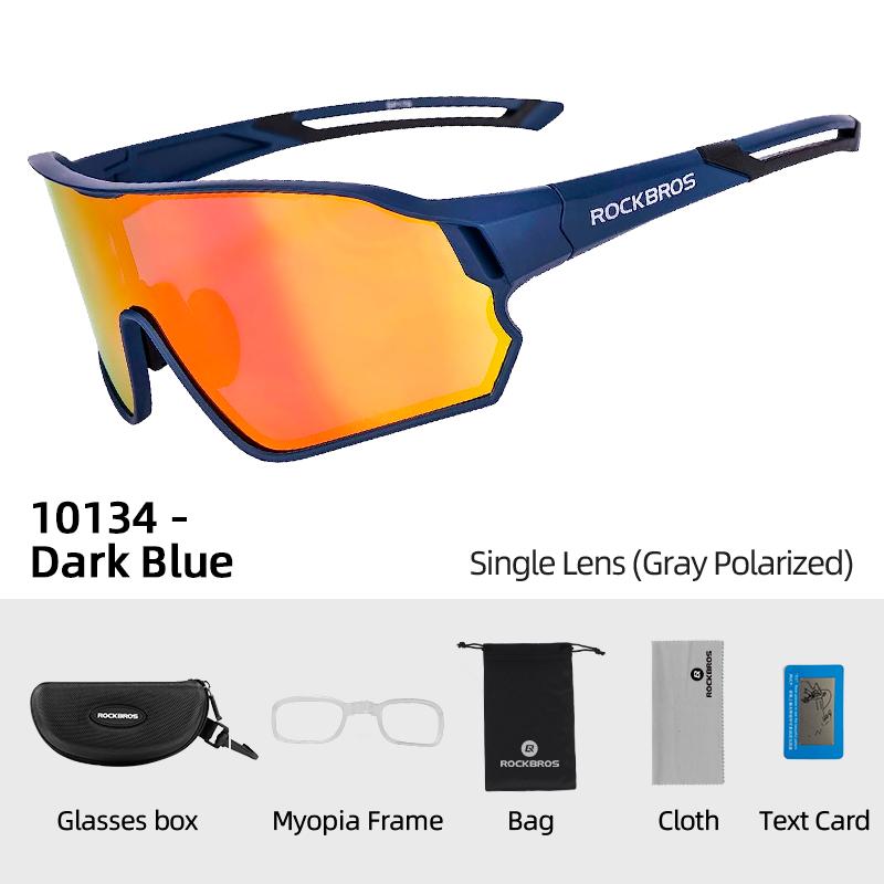 ROCKBROS Sports Polarized Sunglasses UV400 Dazzle Photographic Lenses Outdoor Sports Sunglasses Rimless Windproof and Dustproof Glasses Cycling Fishing Skiing Goggles