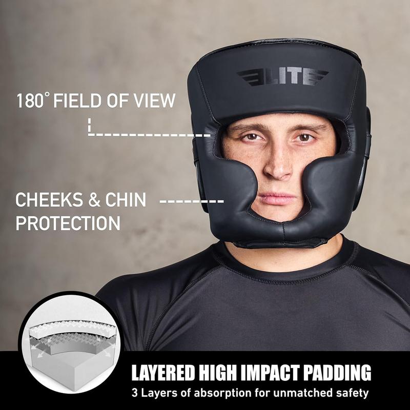 Best Boxing Headgear, Training Sparring Safety Head Guard for MMA, Kickboxing Trainees, Muay Thai, and Boxing for Adult Men