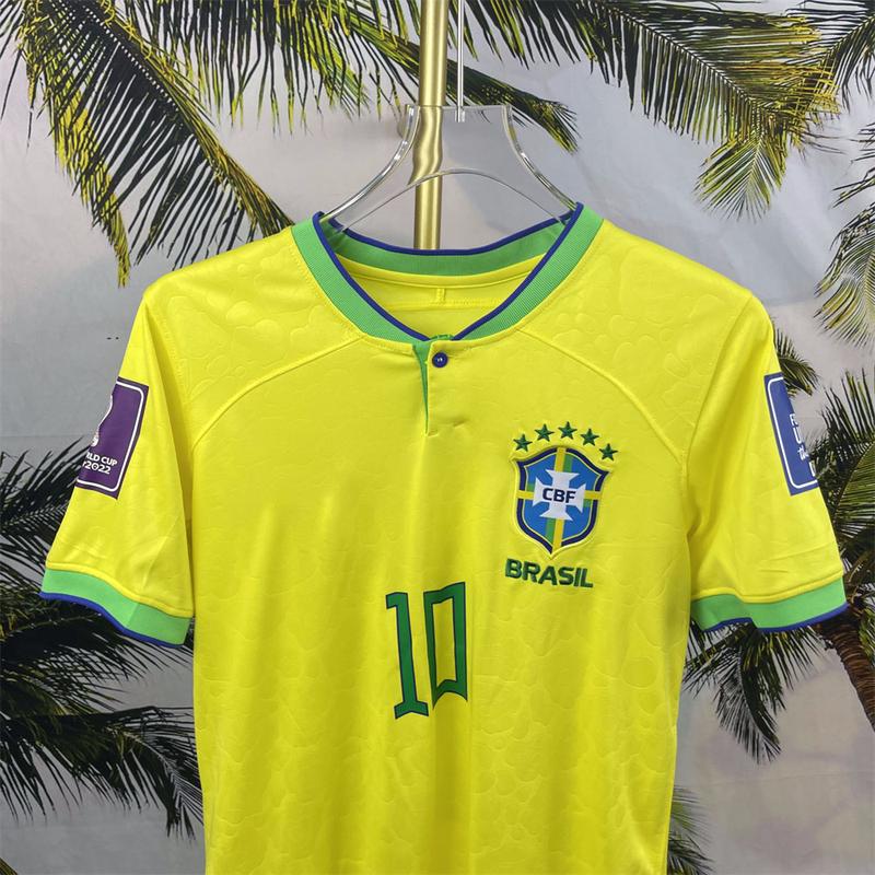 “2022 World Cup Brazil Home and Away No. 10 Neymar Jersey.”