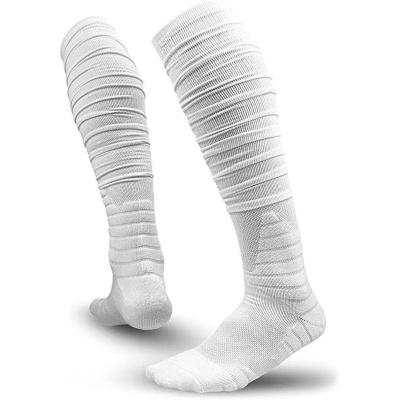 1Pairs 2 Pairs Scrunch Football Socks Non Slip Men Football Socks Extra Long Socks Soccer Socks Over The Knee Athletic