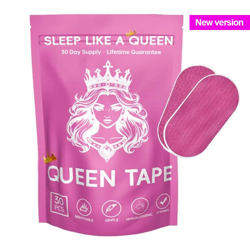 Queen Mouth Tape, for sleep one month supply, mouth tape, pink, gentle, adhesion, 30 Strips, sports accessories,