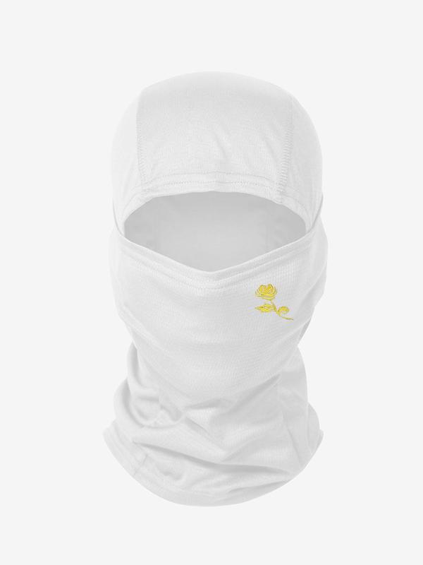 Basic Rose Pattern Breathable Comfortable Sports Balaclava Face Mask for Men & Women, Outdoor Cycling Sun Protection Hat for Street, Skiing, Dirt Bike Gear