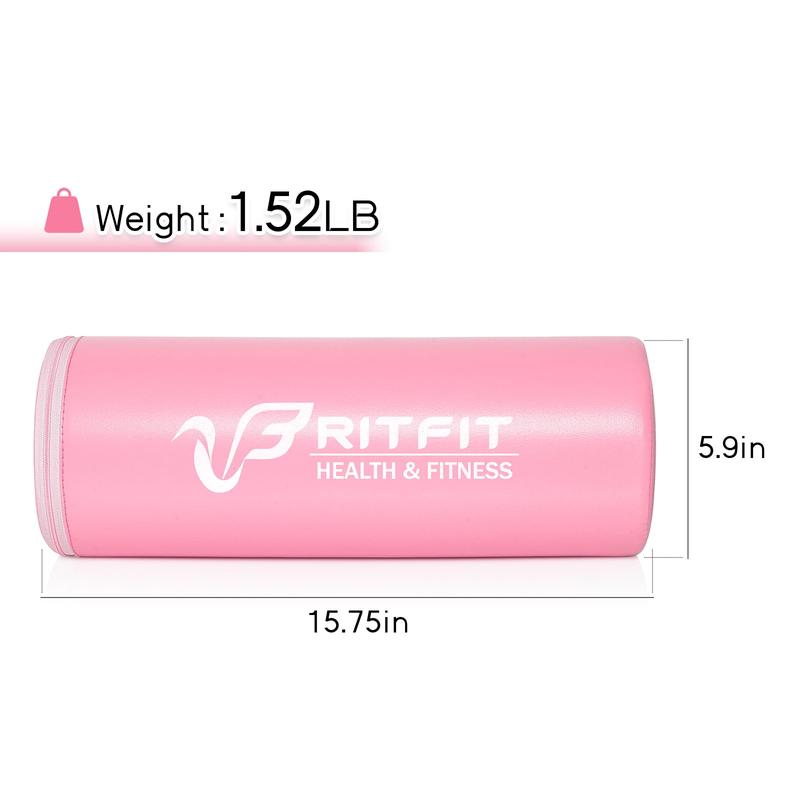 RitFit Pink Hip Thrust Pad Barbell Pad,Thick Protective Non Slip Pad Covered with PU Leather for Bench Press, Weightlifting, Hip Thrust, Glute Bridge, for fitness Women Preferred Olympic Barbell