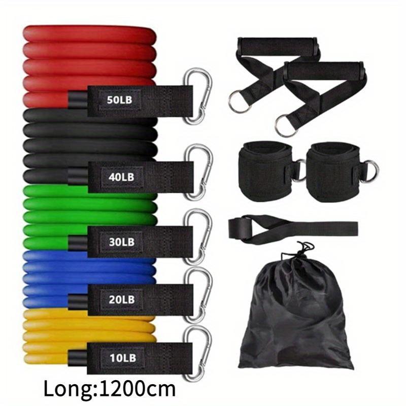 Resistance Band Set, 11pcs set Resistance Band & Storage Bag & Accessories, Fitness Equipment for Home Gym Workout