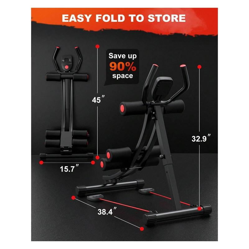 Ab Workout Equipment, Ab Machine For Home Gym, Height Adjustable Ab Trainer, Foldable Fitness Equipment, Abdominal Trainers Ab Workout Machine