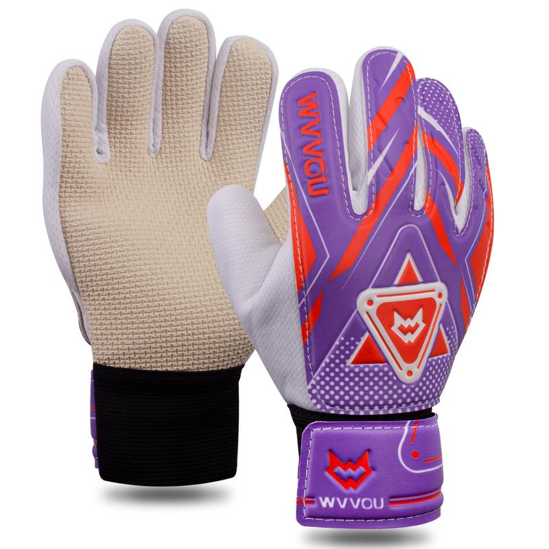 Youth Goalkeeper Gloves, 1 Pair Double Protection Anti-slip Embossed Goalkeeper Gloves, Football Sports Gloves, Eid al-Adha