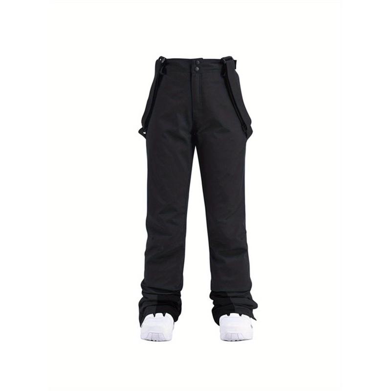 Women's Snow Ski Pants Outdoor Waterproof Winter Warm Snowboard Pants Snowboarding Hiking Winter Outdoor Pants with Detachable Suspender Windproof Snowboard Pants Slim